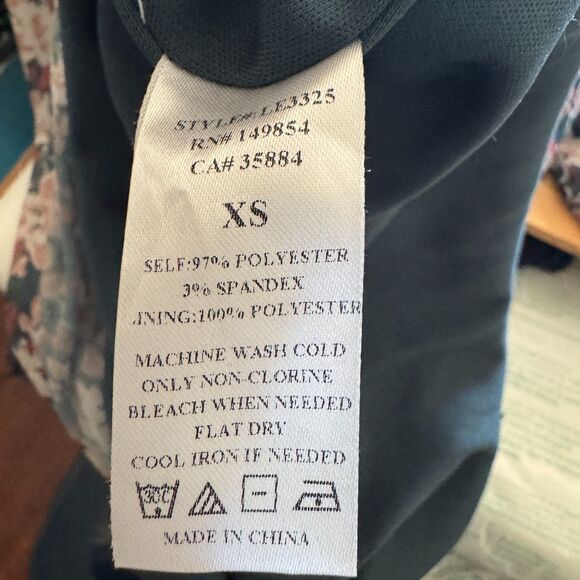 Sage The Label Y2K Mesh Mini Dress Jr Womens XS Floral Lined Green Bodycon - Picture 7 of 11